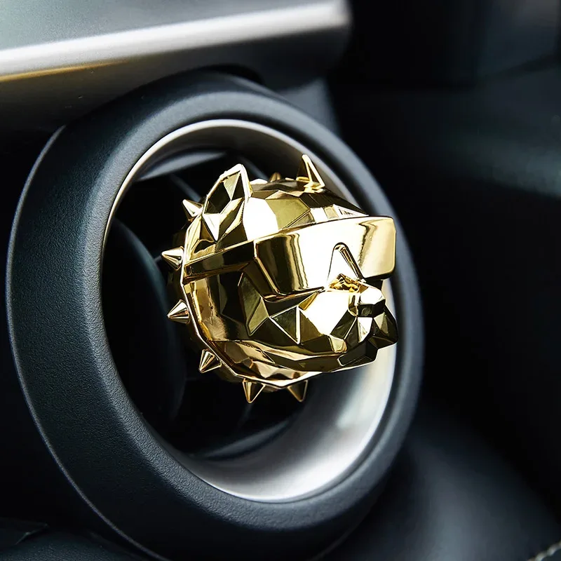 NO PERFUME Bulldog Air Freshener Car Perfume Car Decoration Auto Geur Clip Bulldog Fragrance Scent Parfum Voiture Car Diffuser