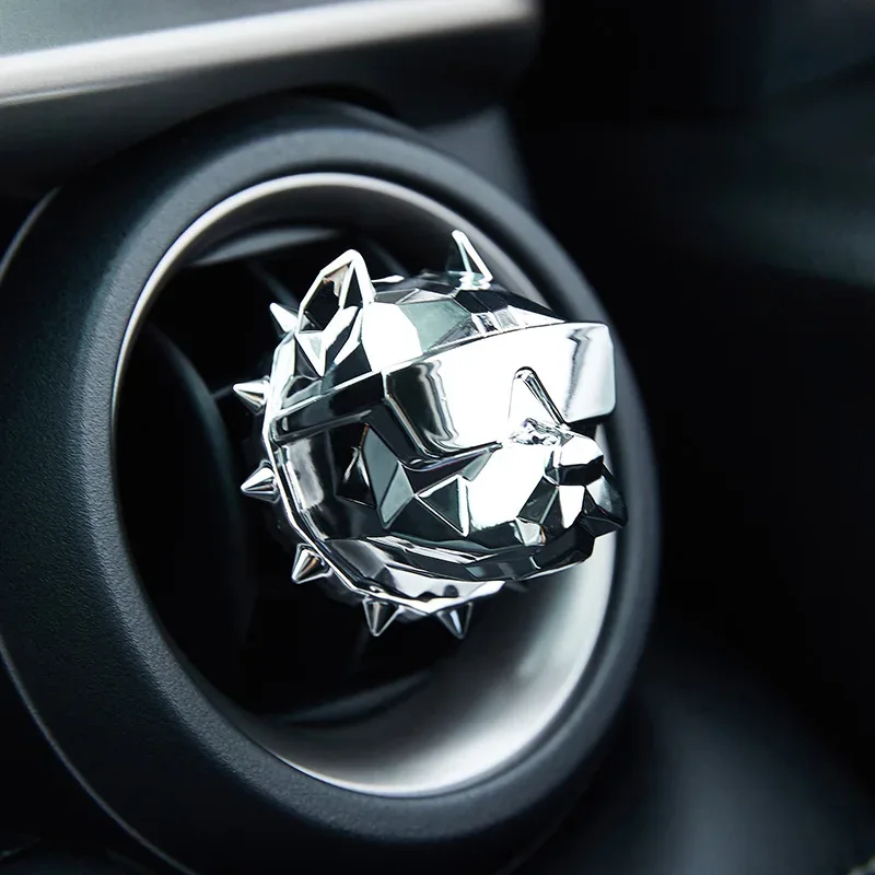 NO PERFUME Bulldog Air Freshener Car Perfume Car Decoration Auto Geur Clip Bulldog Fragrance Scent Parfum Voiture Car Diffuser