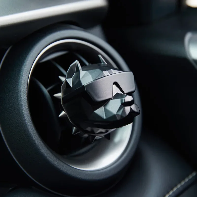 NO PERFUME Bulldog Air Freshener Car Perfume Car Decoration Auto Geur Clip Bulldog Fragrance Scent Parfum Voiture Car Diffuser