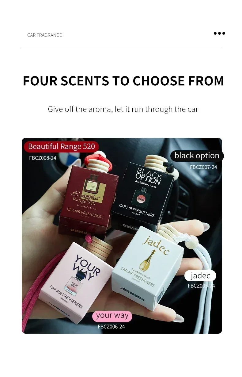 Perfume Car perfume, a car fragrance used for car interior accessories, a long-term car air freshener, keep charming and fresh