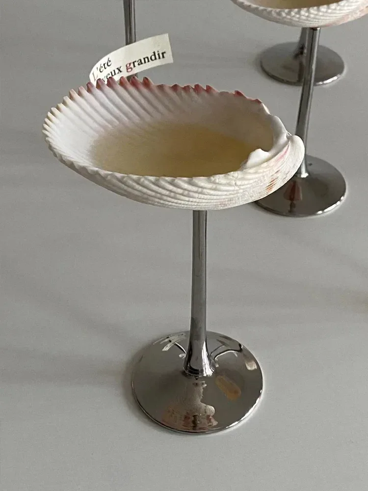 Nordic Handmade Natural Conch Shell Wine Glass Creative Party Drinking Set Ladies' Niche Champagne Glasses Bar High-end Utensils