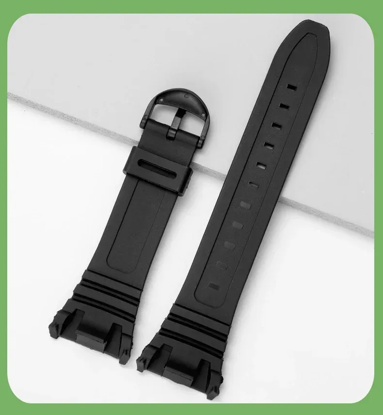 Silicone Sports Watch Band for Casio 3239 W-96H-1A W-96H-1B W-96H-2A W-96H-3A W-96H-4A2 W-96H-4A W-96H-9A Electronic Watch Strap