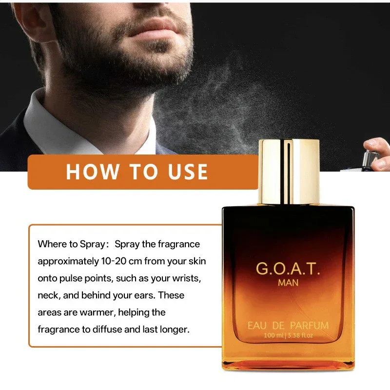 Classic High-end Men's Perfume Men's Lasting Scent Couples Date Eau De Parfum Exudes Captivating Charm Fresh Sandalwood Vanilla