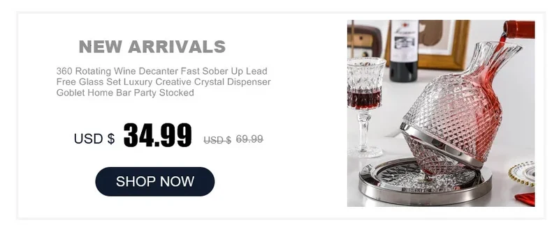 Creative Whiskey Glasses Durable Spinning Glassware Cocktails Wine Brandy Cup Water Juice Tea Mug Party Drinking Glass Tumbler
