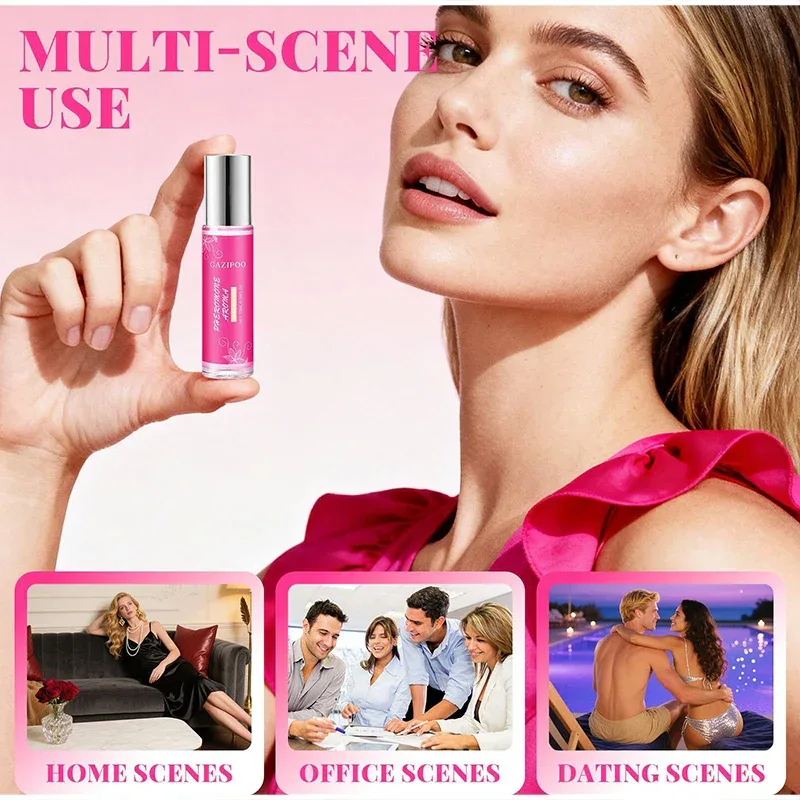 Pheromones Perfume For Women To Attract Men,Long Lasting Roll On Scent,Fruity Floral Eau De Parfum,Jasmine/Violet/Musk Fragrance