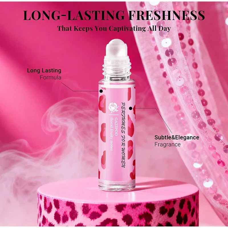 Pheromones Perfume For Women To Attract Men,Long Lasting Roll On Scent,Fruity Floral Eau De Parfum,Jasmine/Violet/Musk Fragrance