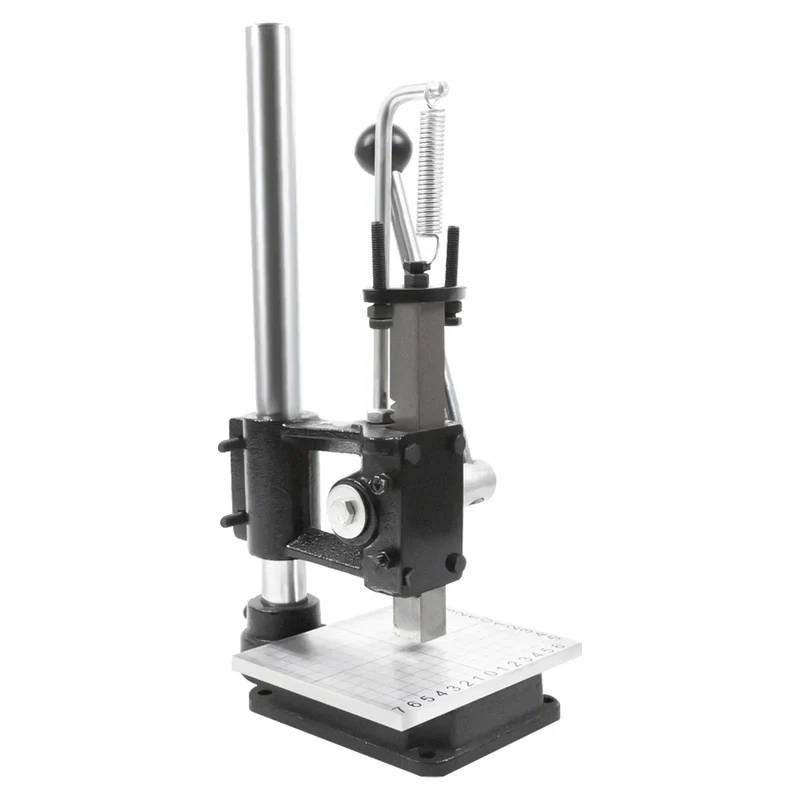Leather Craft Imprinting Machine DIY Manual Embossing Press Cut Leathe Hole Puncher Punching Bronzing Tool Cutting Stitching