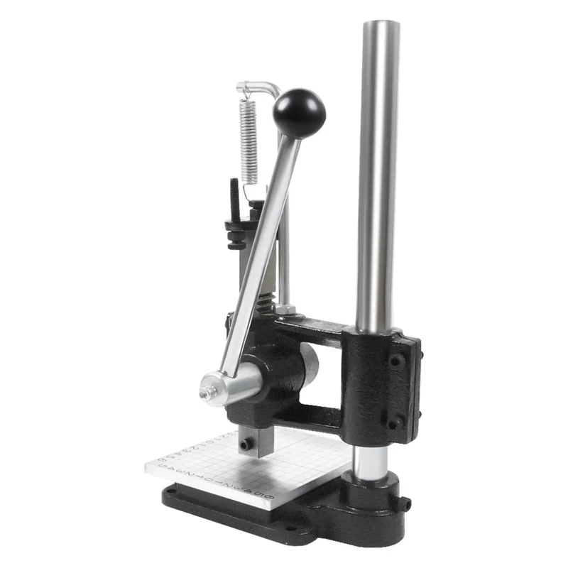 Leather Craft Imprinting Machine DIY Manual Embossing Press Cut Leathe Hole Puncher Punching Bronzing Tool Cutting Stitching