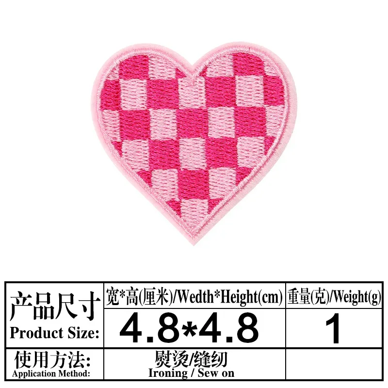 Valentine's Day Emblem Clothing Accessories Badge Sticker Embroidered Embroidery Sticker Iron-on Patches