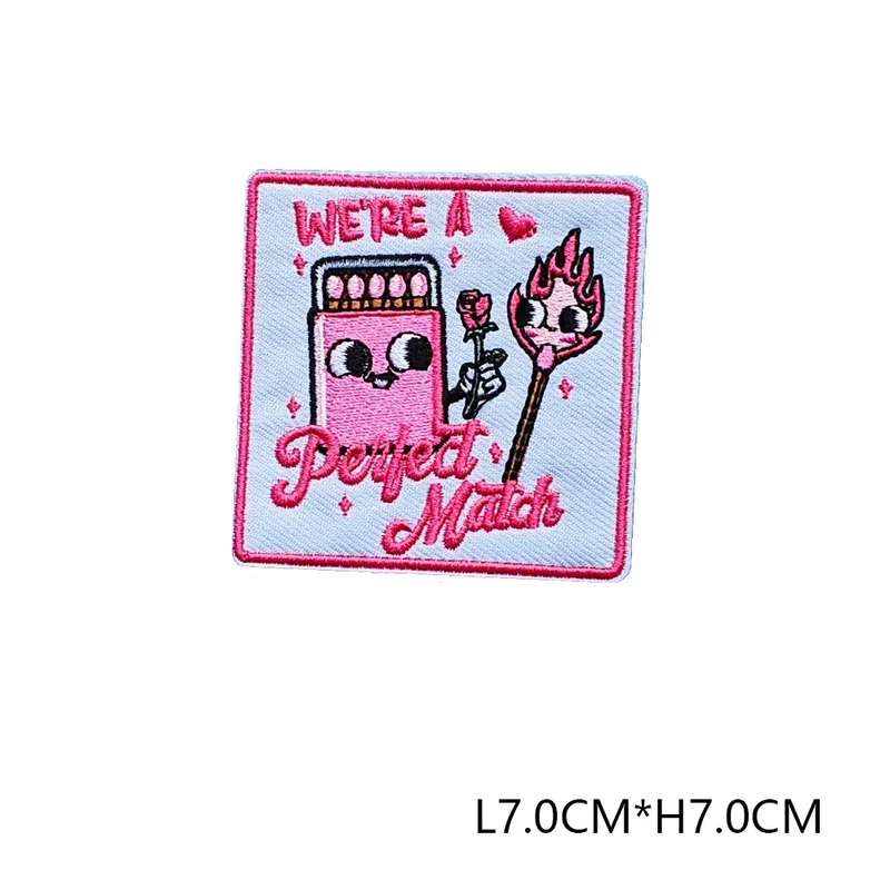 Valentine's Day Emblem Clothing Accessories Badge Sticker Embroidered Embroidery Sticker Iron-on Patches