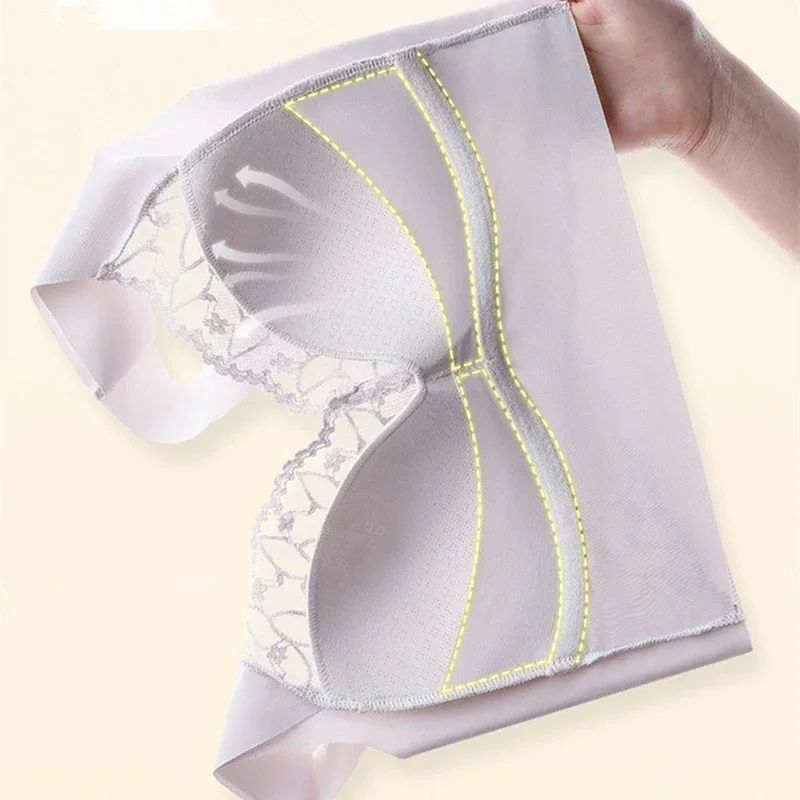 Beautiful Back Bra For Women, Fixed Cup, Adjustable, Seamless Push-up, Secondary Breasts, Anti-sagging, Lace Vest Bra