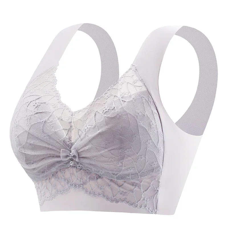 Beautiful Back Bra For Women, Fixed Cup, Adjustable, Seamless Push-up, Secondary Breasts, Anti-sagging, Lace Vest Bra