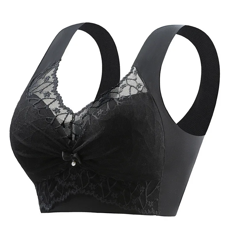 Beautiful Back Bra For Women, Fixed Cup, Adjustable, Seamless Push-up, Secondary Breasts, Anti-sagging, Lace Vest Bra