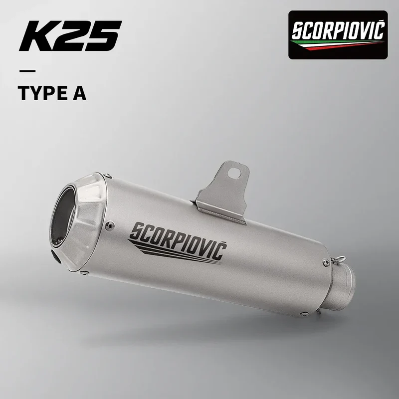 Universal 51MM Motorcycle Exhaust Muffler Pipe Escape Moto for Kawasaki Er6n Sv650 Z800 R1 Cb650f Cb1000r Cbr250r C25
