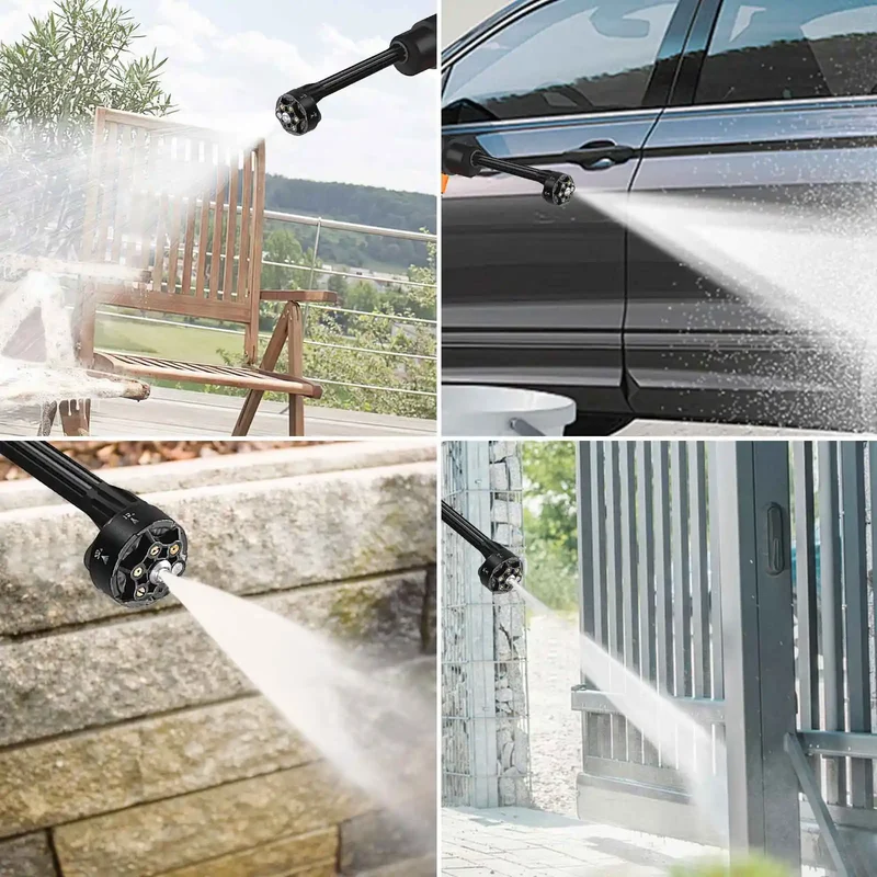 95Bar Cordless Electric High Pressure Washer 800W 6-IN-1 Car Washing Garden Water Gun for Makita 21V Battery Spray Gun
