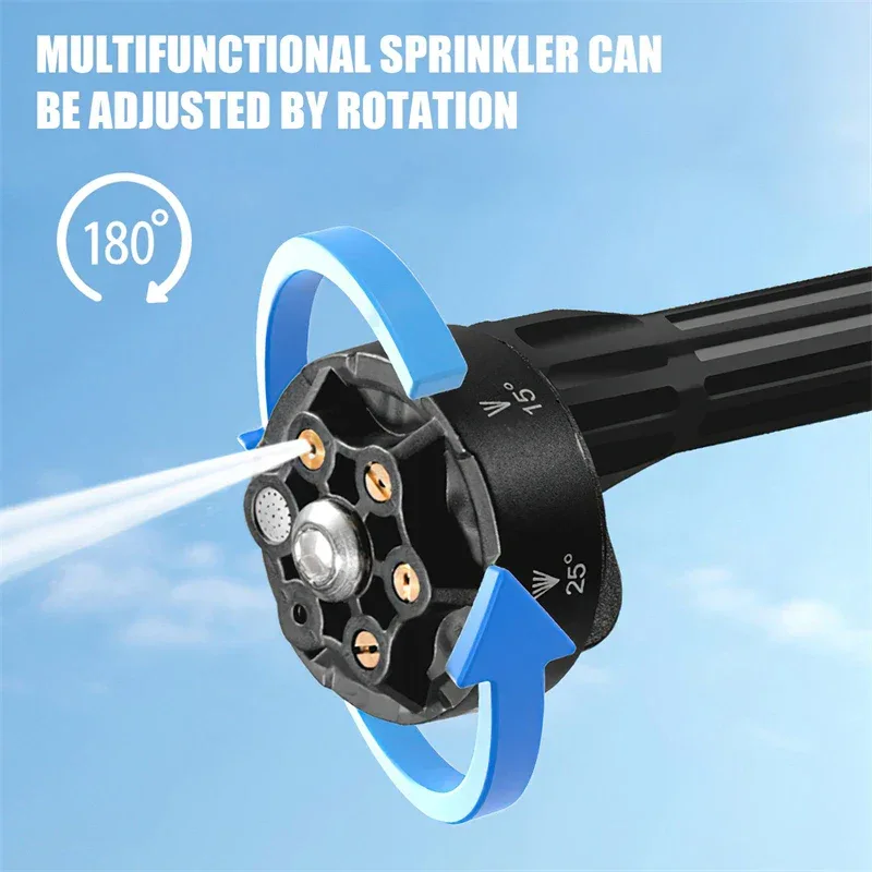 95Bar Cordless Electric High Pressure Washer 800W 6-IN-1 Car Washing Garden Water Gun for Makita 21V Battery Spray Gun