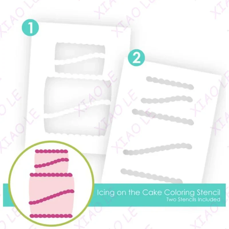 Birthday Bash Icing on the Cake Metal Cutting Dies And Stamps DIY Scrapbooking Card Stencil Paper Cards Handmade Album Stamps
