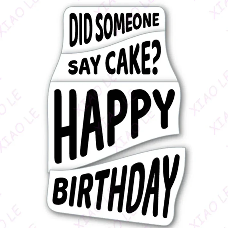 Birthday Bash Icing on the Cake Metal Cutting Dies And Stamps DIY Scrapbooking Card Stencil Paper Cards Handmade Album Stamps