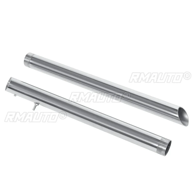 Motorcycle Long Exhaust Muffler Pipe Full System + Silencer for Yamaha Virago XV125 XV250 Moto Stainless Steel Exhaust Pipes