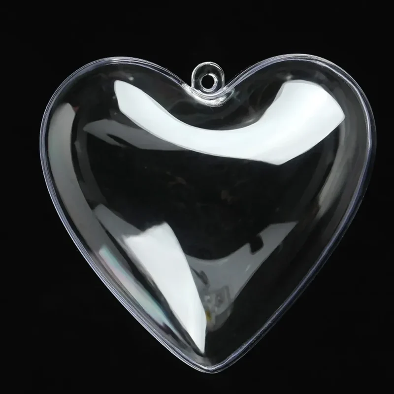 12 Pcs Transparent Love Empty Box for Valentine's Day Wedding Birthday Party Carnival Easter Christmas Gift Filler Decoration