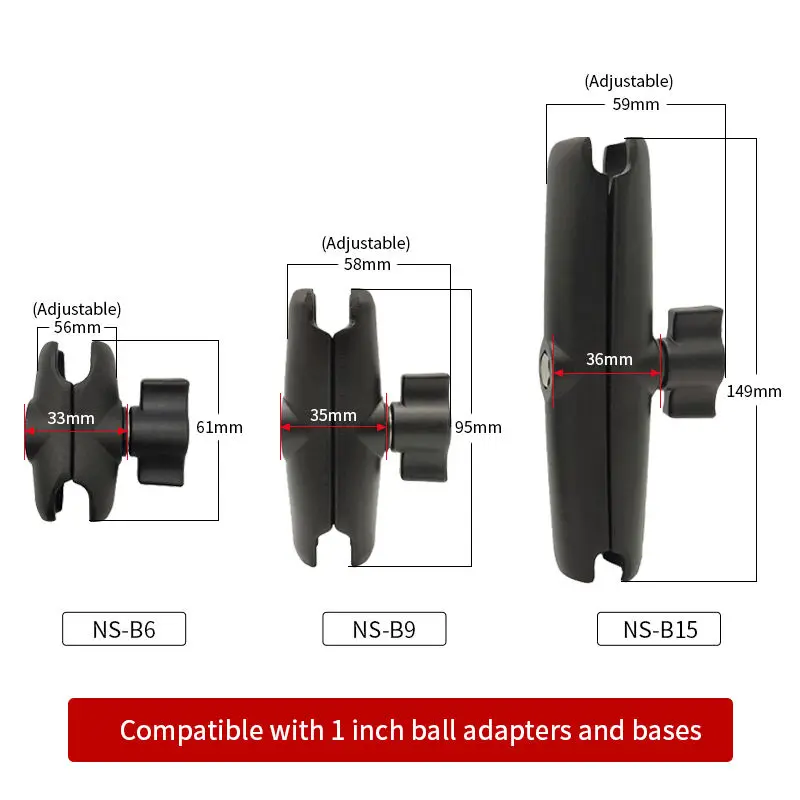 Grip U Bolt Base Ball Mounts Motorcycle Bike Stand Holder Phone Moto Aluminum Flexible Waterproof Bicycle Phone Holder for Ram