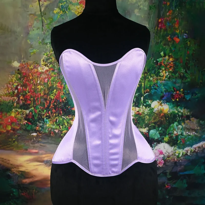 Sexy Thin Body Shaper Underwear Corset Waist Trainer Lingerie Lace Corsets Perspective Mesh Shapewear Women Fashion Clothes Faja