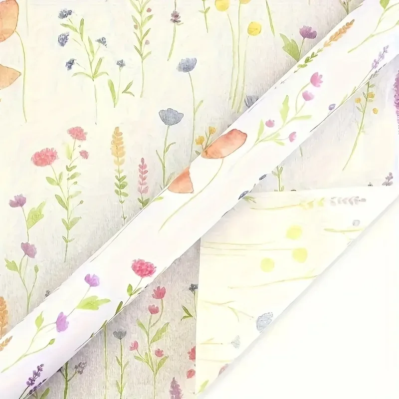 20 Sheets Lavender Print Tissue Paper - Semi-Transparent Perfect for Christmas Birthdays Weddings Valentine's Day 14x20 Inches