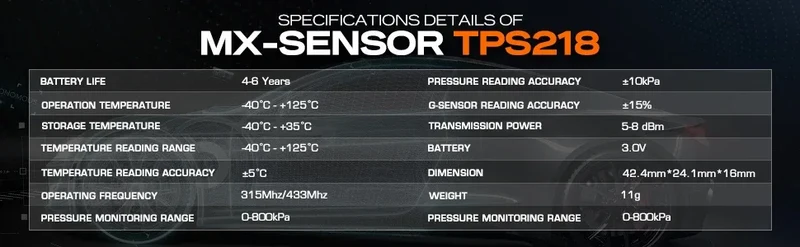 Autel TPMS MX Sensor 315MHz 433MHz Sensor 2in1 Clone-able Programming Sensors For TS501 TS508 Tire Pressure Monitoring Car Tool