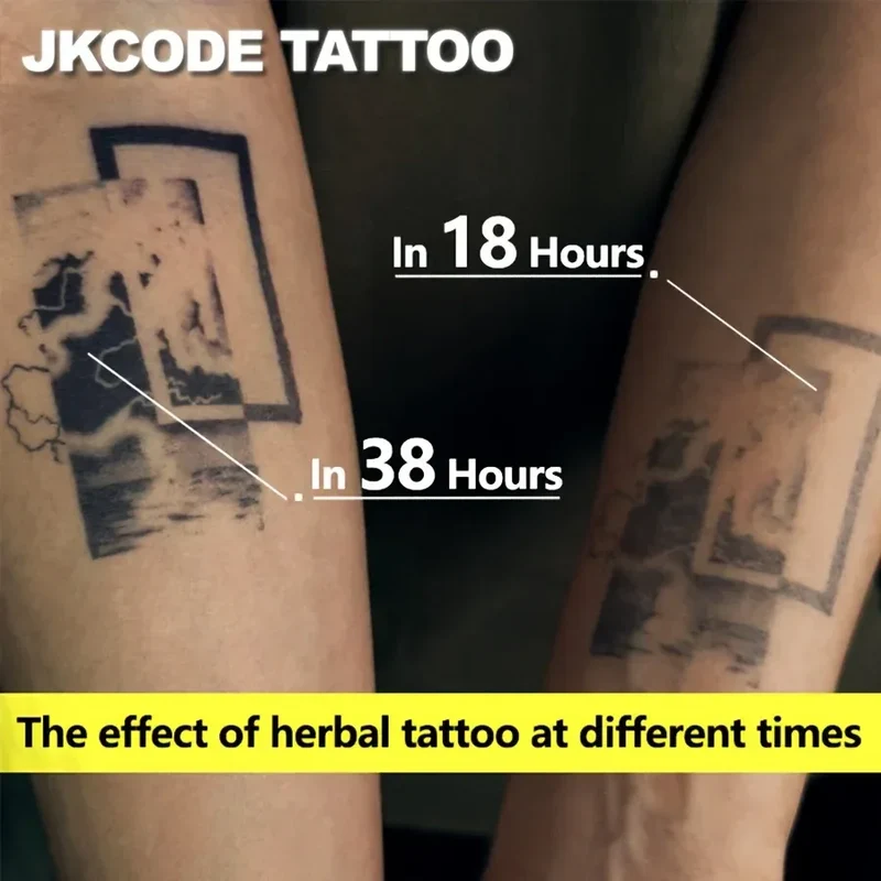 Oriental Style Chinese Character Herbal Temporary Tattoo Valentine's Day Gift I Love You Confession Tattoo Men Women Herbal Tattoo Sticker