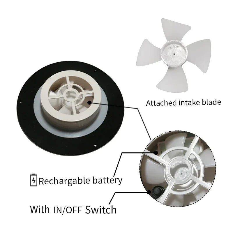 Ventilador Solar Fan Powered Ventilator Air Vent Silent Exhaust Ventilation Extractor For Boat RV Home Green ANHEART Marine