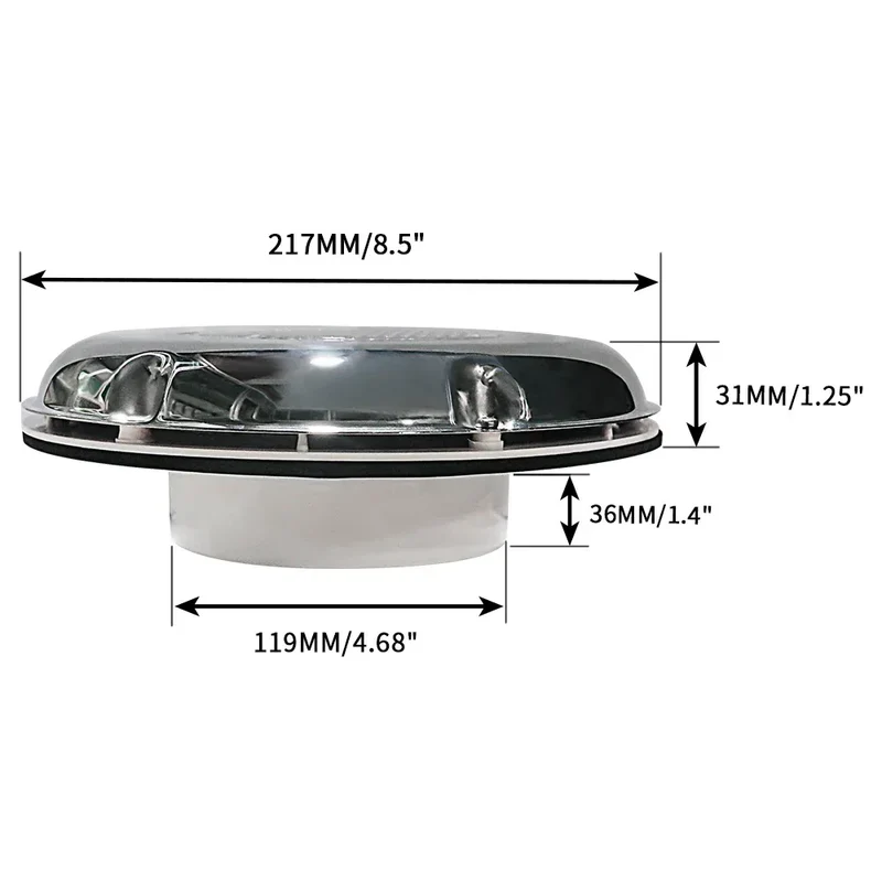 Ventilador Solar Fan Powered Ventilator Air Vent Silent Exhaust Ventilation Extractor For Boat RV Home Green ANHEART Marine