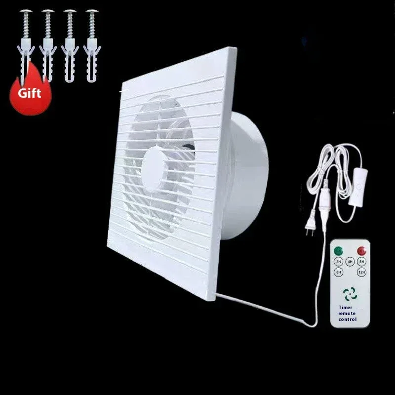 220V 4 inch 6 inch 8inch Hanging Wall White Ventilador Small Ventilator Extractor Exhaust Fans Toilet Bathroom Kitchen Fan