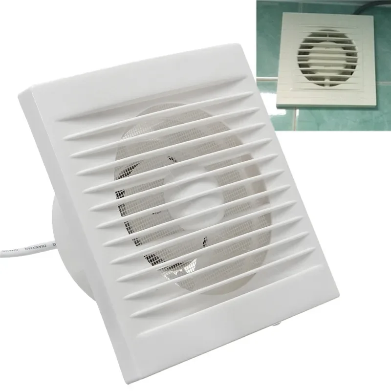 220V 4 inch 6 inch 8inch Hanging Wall White Ventilador Small Ventilator Extractor Exhaust Fans Toilet Bathroom Kitchen Fan