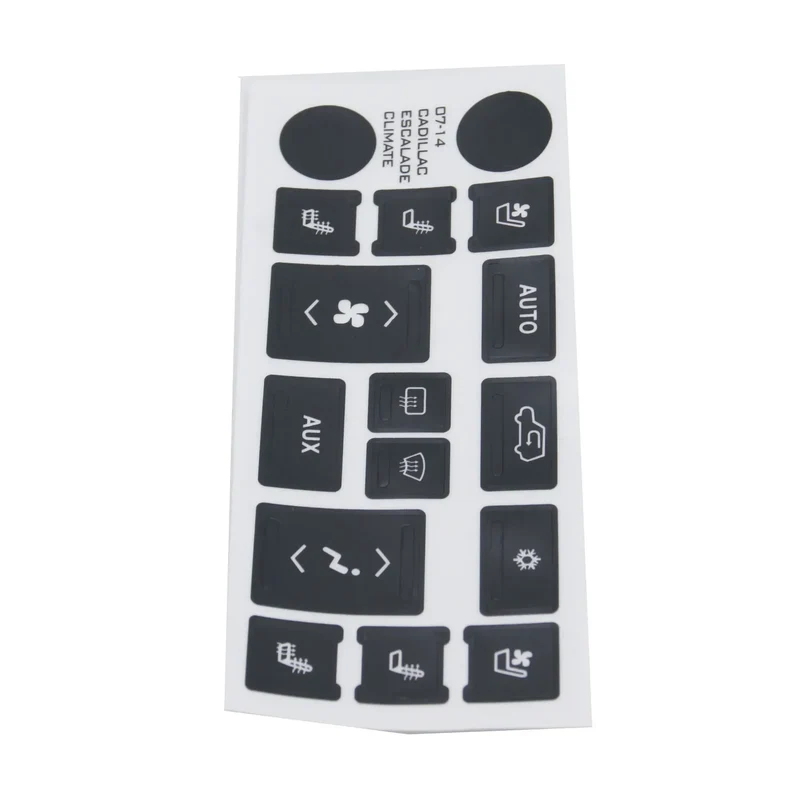 For Cadillac Escalade AC Climate Control Button Repair Restoration Decals Sticker