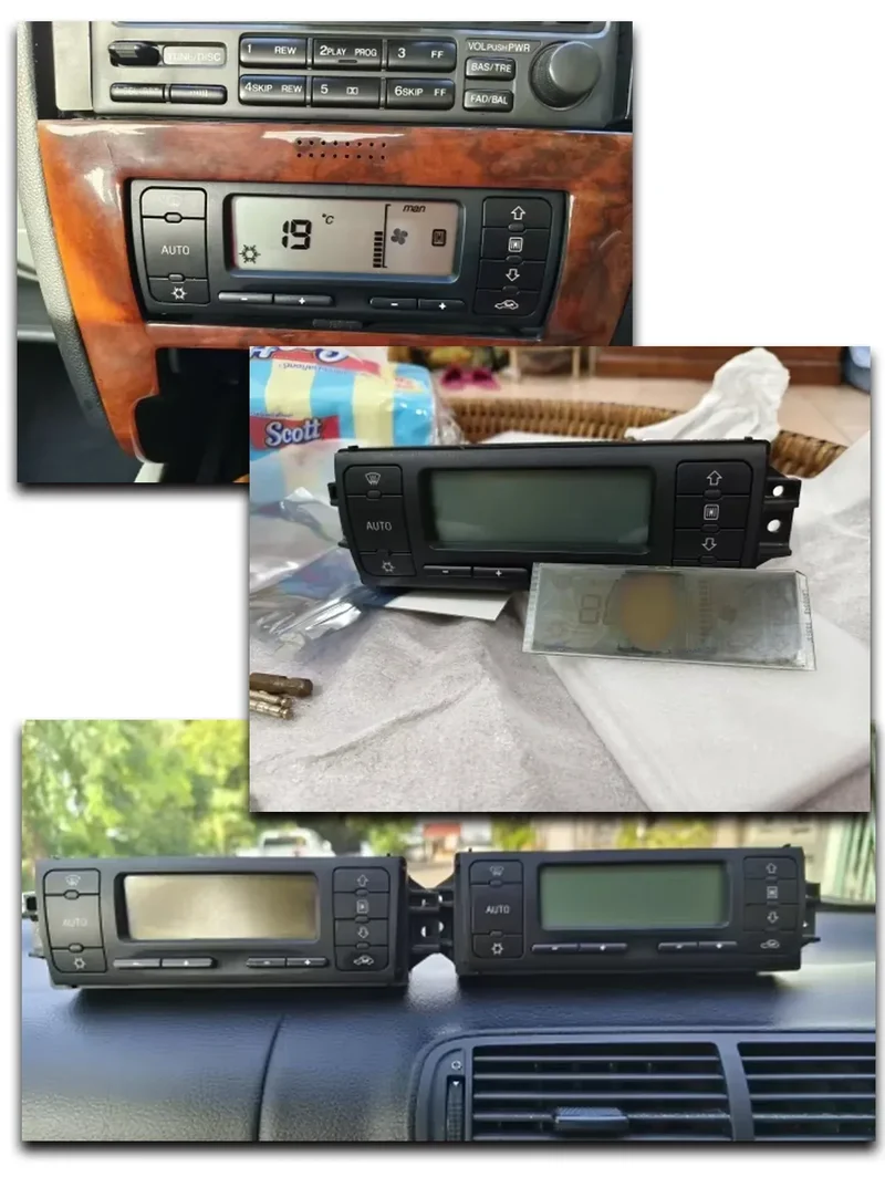 LCD Display for Seat Leon Seat Toledo ACC Unit Display Climate Control Monitor Pixel Repair