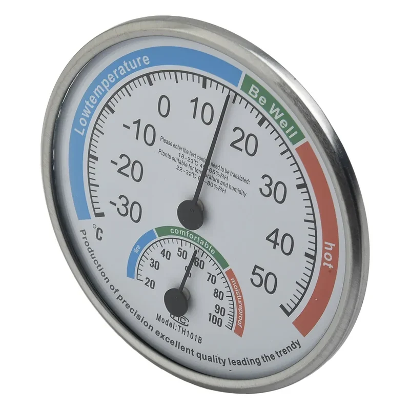 Thermometer Hygrometer Thermo Analog Humidity Indoor Climate Control Home Office Outdoor Garden Restaurant Measuring Tool