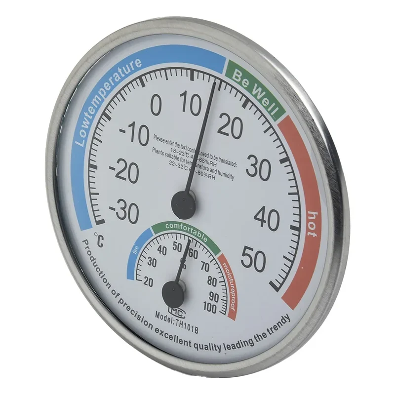 Thermometer Hygrometer Thermo Analog Humidity Indoor Climate Control Home Office Outdoor Garden Restaurant Measuring Tool