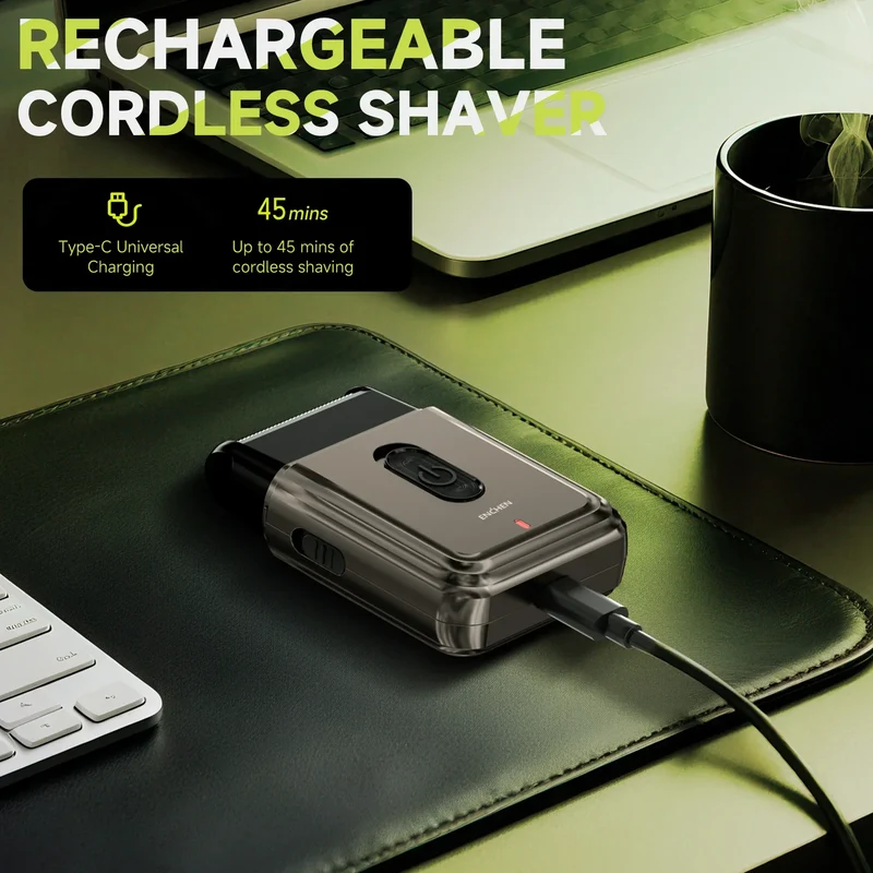 ENCHEN MS003 Compact Foil Shaver With POP-UP Precision Trimmer Type-C Charging With Indicator 7000RPM Strong Motor