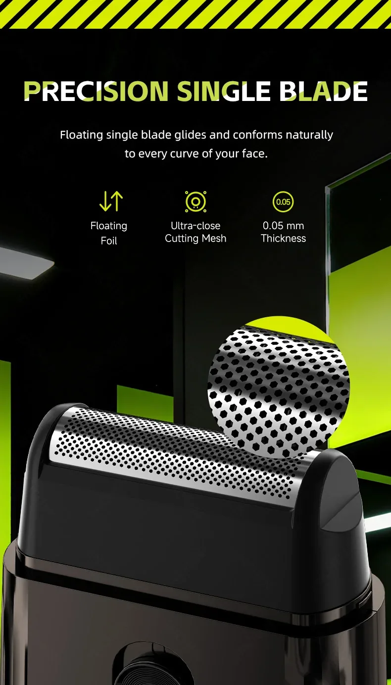 ENCHEN MS003 Compact Foil Shaver With POP-UP Precision Trimmer Type-C Charging With Indicator 7000RPM Strong Motor