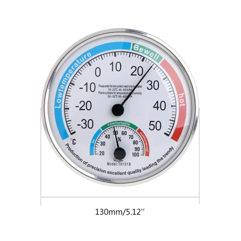 Thermometer Hygrometer Thermo Analog Humidity Temperature Meter Indoor Outdoor Climate Control Garden Thermometer