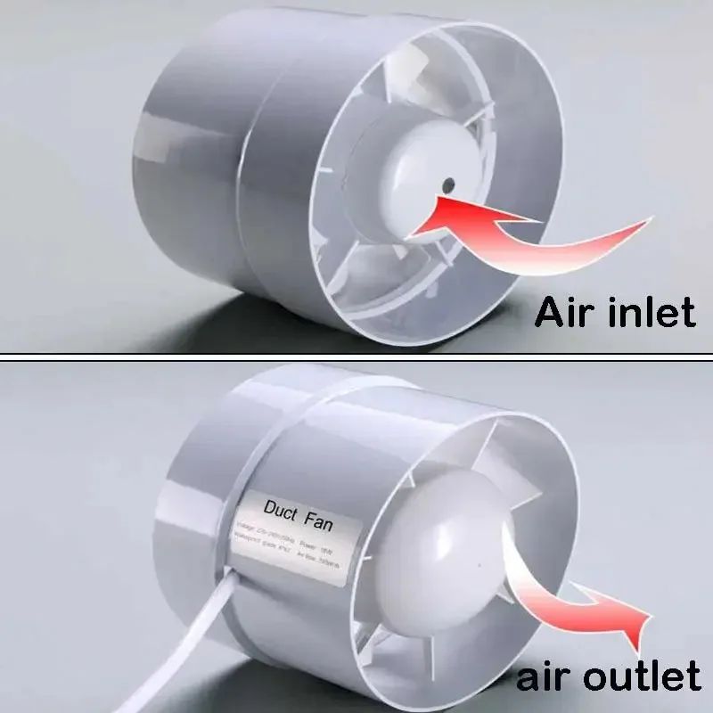 4 inch 220V Silent Ventilation Air Vents Ventilator Extractor Exhausted Extractor Fan Ventilator Bathroom Kitchen Washroom