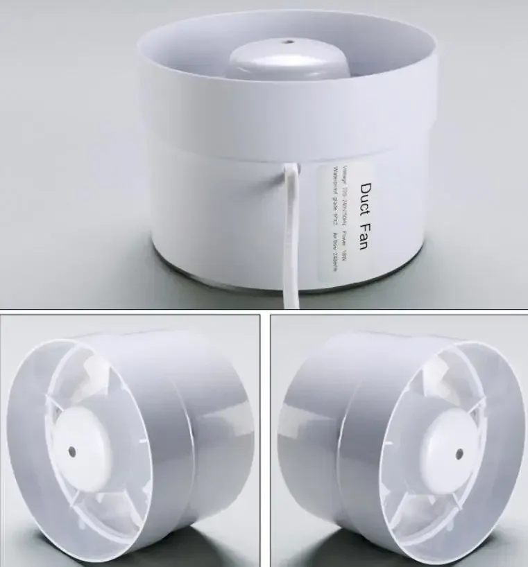 4 inch 220V Silent Ventilation Air Vents Ventilator Extractor Exhausted Extractor Fan Ventilator Bathroom Kitchen Washroom