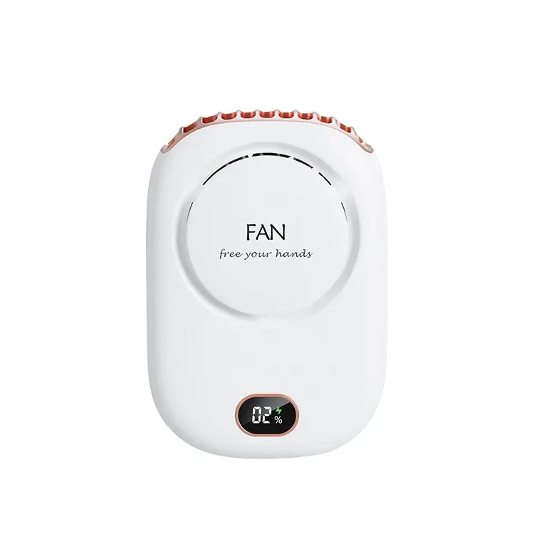 New Portable Hanging Neck Fan, Mini Cooling Waist Fans, Rechargeable Bladeless Fans 2000mAh Outdoor Personal Ventilador