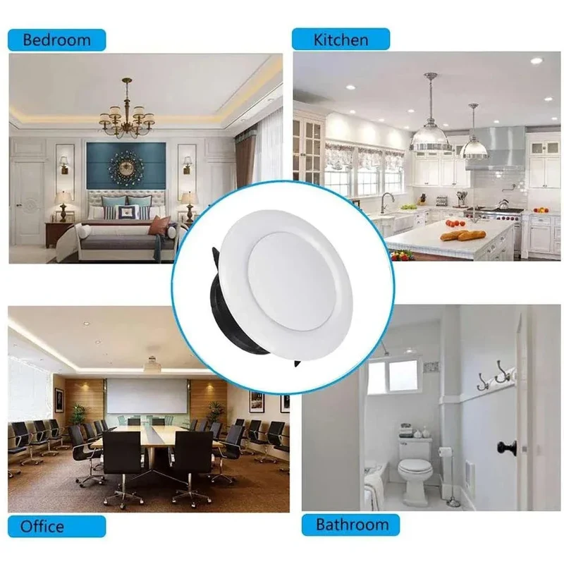 Vent Cover Air Outlet Home Ventilation 100MM 150MM 200MM 75MM Air Conditioning Tube Ventilation Diffuser Circular Air Outlet