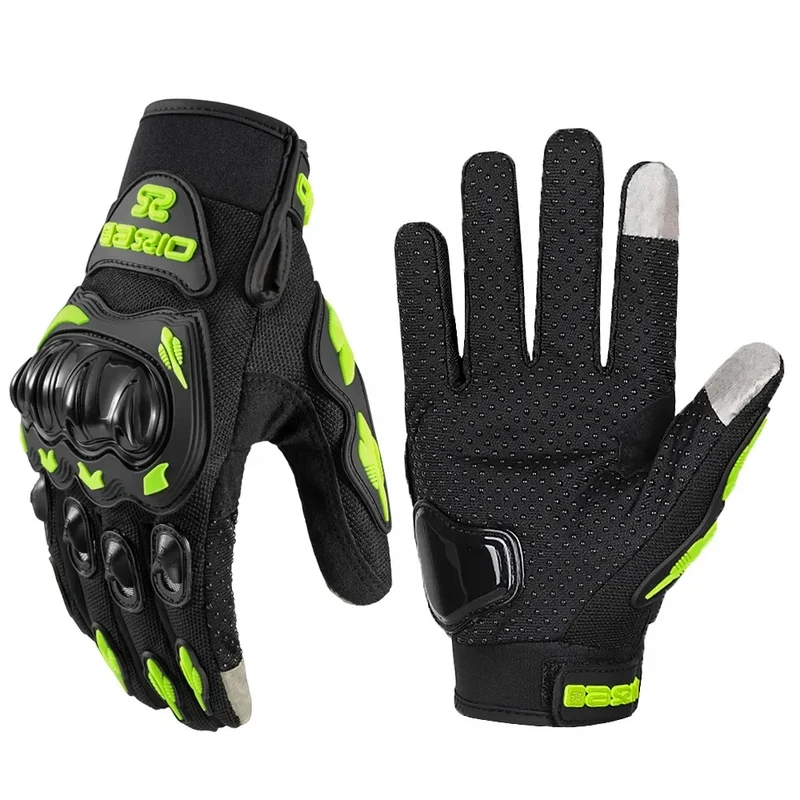 Motorcycle Gloves Summer Waterproof Touch Screen Full Finger Gloves Protective Anti-fall Guantes Moto Non-slip Riding Gloves
