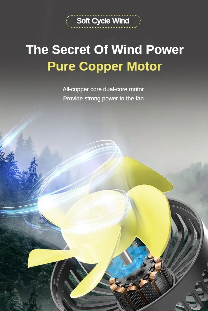 3-speed Car Fan Rear Seat Ventilador USB Freshener Air Conditioner Climatiseur Ventilateur Voiture Ventilatore Auto Cooler