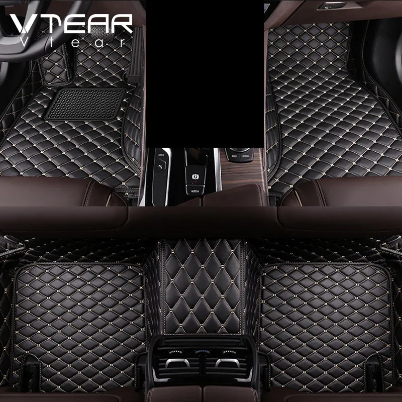 Vtear Car Floor Mat Interior Carpet Pu Foot Pad Mats Cover Decoration Car-styling Accessories Protection For Haval Jolion 2023
