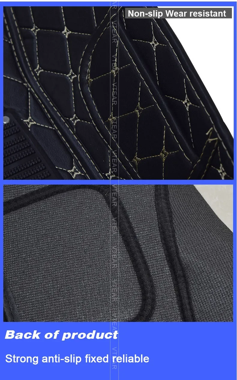 Vtear Car Floor Mat Interior Carpet Pu Foot Pad Mats Cover Decoration Car-styling Accessories Protection For Haval Jolion 2023