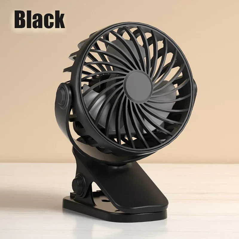 Rechargeable Portable Electric Fan 720° Rotating Hanging Clip Fan Night Light Air Cooler Outdoor Camping Small fans ventilador