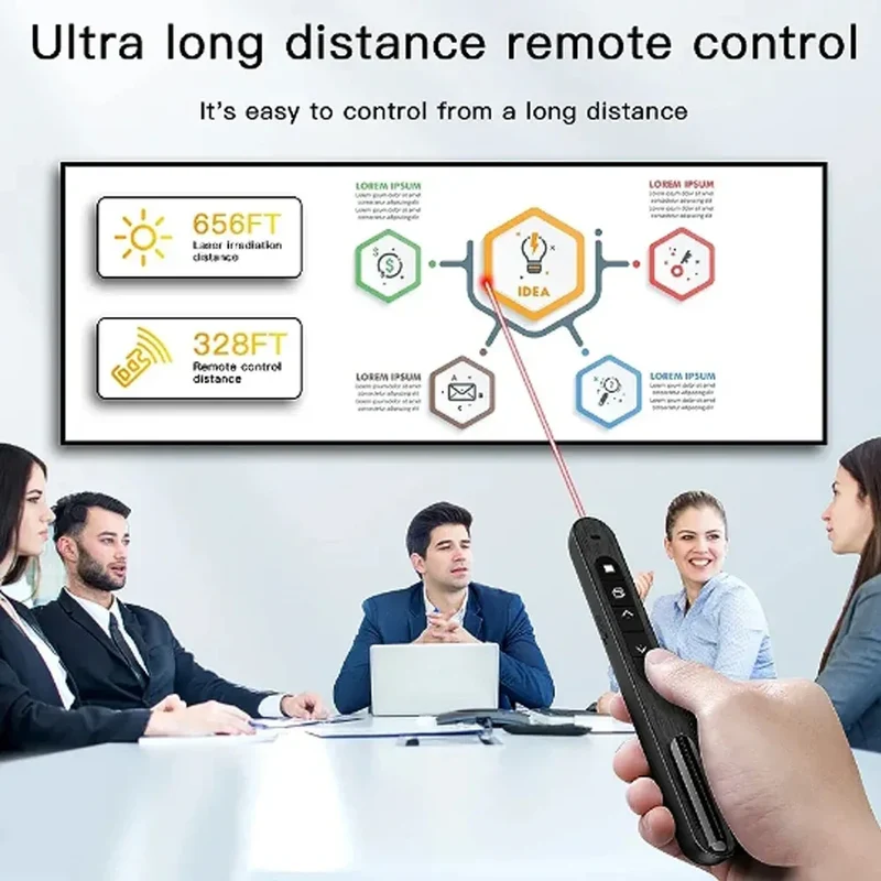 Whiteboard Remote Control Pen Projector Page Pen With PPT Remote Control Infrared Presenter Pen For Projector Powerpoint Slide